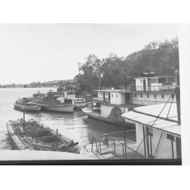 Paddlesteamers Tied Up Along the Bank of Murray River Morgan