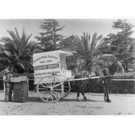 Horse pulling ice cart