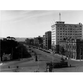 North Terrace looking east from parliament house - tram on King William Road
