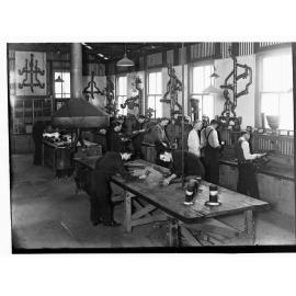 Plumbing students at Trades School