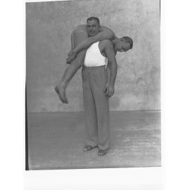 Man demonstrating first aid