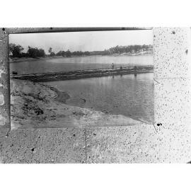 Dam made with sandbags - Irrigation Department