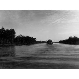 View of River Murray including paddlesteamer