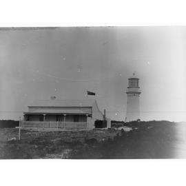 Althorpe Islands - lighthouse showing lighthouse keeper's residence.