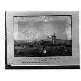 Trinity Church, North Terrace, Adelaide, 1845 - Sketch by S T Gill - Presented by the South Australian Company through Sir E T Smith, KCMG