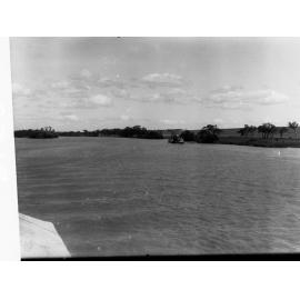 River Murray near Long Island, paddlesteamer in the distance
