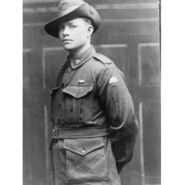 Soldier posing for an Honour Roll for First World War,  1914-1918 