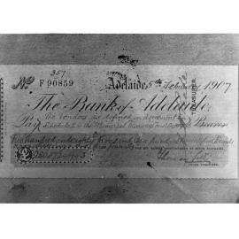 Bank of Adelaide Cheque