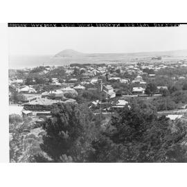 View of Victor Harbor Township from Mount Breckan - The Bluff in background