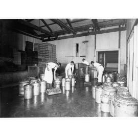 Butter Factory at Port Adelaide sampling and weighing