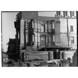 Parliament House during construction of extension