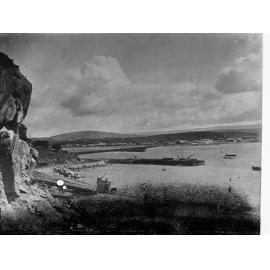 View overlooking harbour and docks, Granite Island