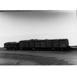 Loaded gondola truck compared with old tyre truck