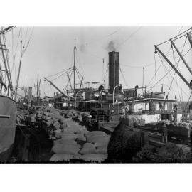Shipping wheat at Wallaroo