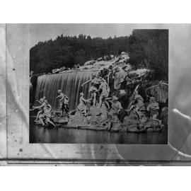 The Palace of Caserta, marble group on the upper cascade