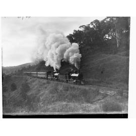 RX Class Locomotive on a Hillside Track