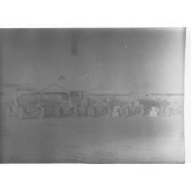 Parliamentary party on tour of Far North in Austin cars (government cars)