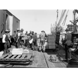 Outer Harbour - Loading Apples onto RMS 'Moldavia'