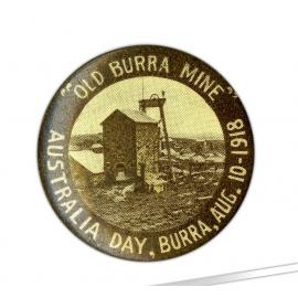 Old Burra Mine Australia Day 1918 Badge