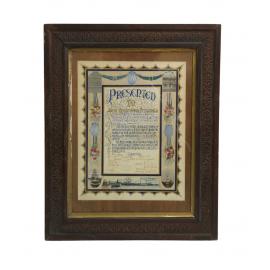 Framed Illuminated Address