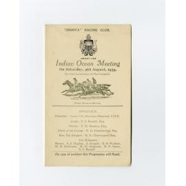  Orsova racing club program