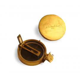 Prismatic compass and leather case