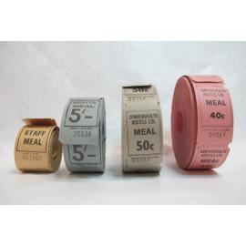 Meal tickets, 4 rolls