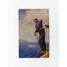Blue Funnel Line Sailor Postcard