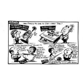 Cartoon - "Gift Giving Time"