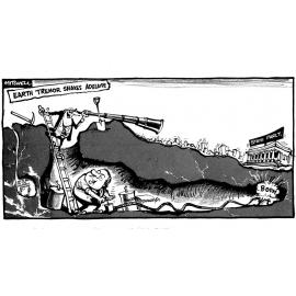 Cartoon - "Earth Tremor"