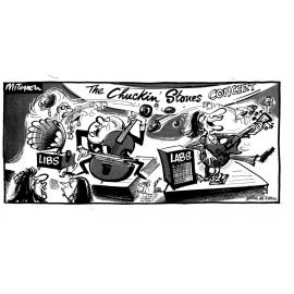 Cartoon - "The Chuckin' Stones"