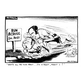 Cartoon - "Run Across SA"