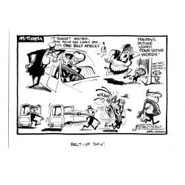 Cartoons -  "Belt Up Day!"
