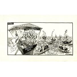 Cartoon - 'Voter in Signal Box'