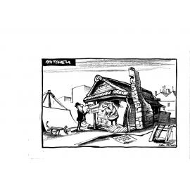 Cartoon - Old buildings