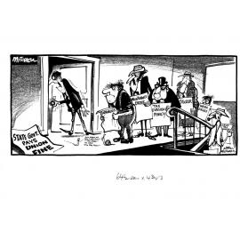 Cartoon - Trade Union fine