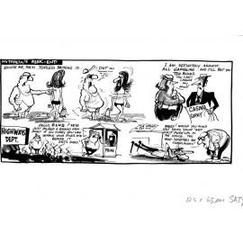 Cartoon - Mitchell's week-end