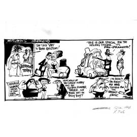 Cartoon - Mitchell's weekend