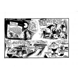 Cartoon - Mitchell's weekend