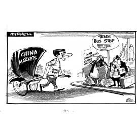 Cartoon - China markets