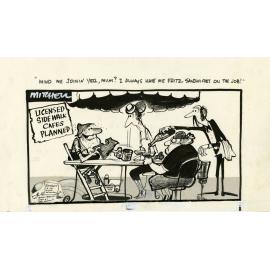 Cartoon - Licensed sidewalk cafes