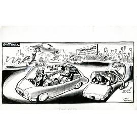 Cartoon - Botanic Gardens parking