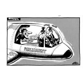 Cartoon - Double Dissolution Threat