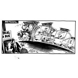 Cartoon - "Dial a bus"