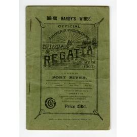 Souvenir Programme Port Adelaide Regatta 1907