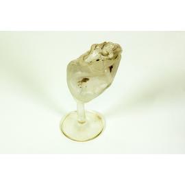 Wine glass, melted