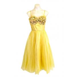 Yellow Flowered Dress
