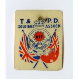 T. & P.D. Soldiers Association Badge
