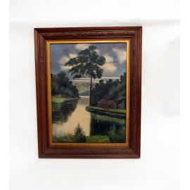 Painting by William Smith, the Armless Artist