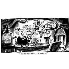 Cartoon - 'Wine Tax'
